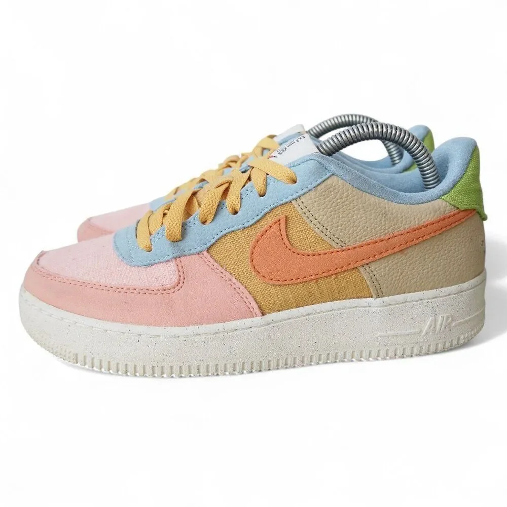 Nike Air Force 1 Low '07 LV8 Next Nature Sun Club Youth 7 Women's 8.5 DM0984-700 - Picture 2 of 11